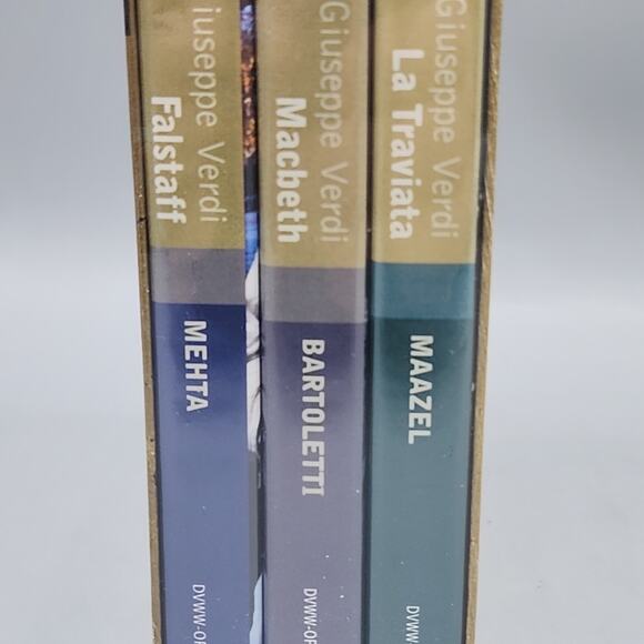 Opera Exclusive Giuseppe Verdi Falstaff Macbeth La Traviata TDK Gold Edition New - Picture 8 of 12